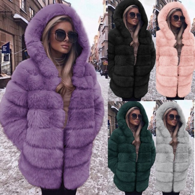 Women Fashion Faux Fur Coat Coats  006923