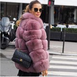 Warm Winter Faux Fox Fur Coat Coats 00326