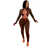 Women Long Sleeve Top T-shirt Skinny Pants Bodysuits  CY1296 A3235