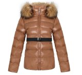 Parka Coat Women Jacket PU Leather Jackets Bubble Coats