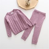 Newborn Baby Clothing Set Long Sleeve Pullovers+Pants Children Sweaters 00123