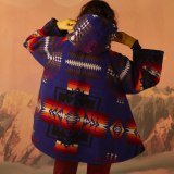 Autumn Winter Female  Print Hooded Jacket Coat Coats 8149510