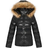 Parka Coat Women Jacket PU Leather Jackets Bubble Coats