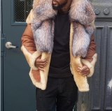 Winter Warm PU Wool Liner Lapel Full Sleeve Faux Fur Coat Coats