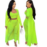 Women Solid Three Piece Sets Bodysuit Bodysuits  A7088