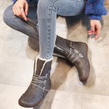 Winter New Women's Faux Short Plush Snow Boots