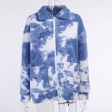 Women Long-sleeved Lamb Faux Fur Overcoat Coats 2141829P
