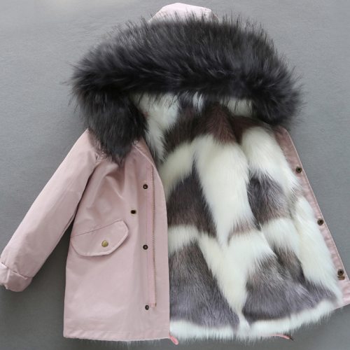 2020 Winter Faux Fox Fur Coat Coats 191627