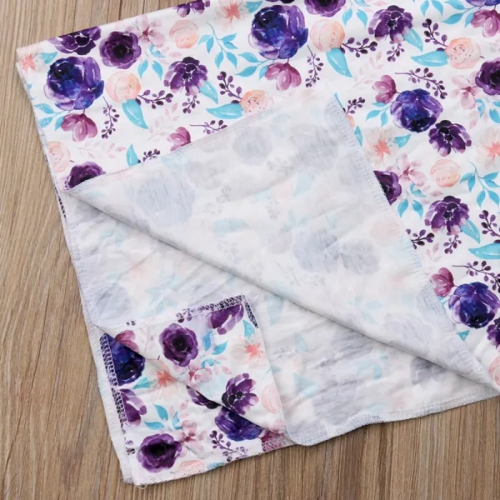 Newborn Baby Blanket Sleeping Bag Swaddle Hat Headband 3Pcs Bodysuits TB-620287009666
