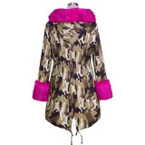 Women Camouflage Cotton Jacket Coat Coats H300112