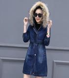 Long Sleeve Washed Blue Jeans Jacket Coat Coats 895768