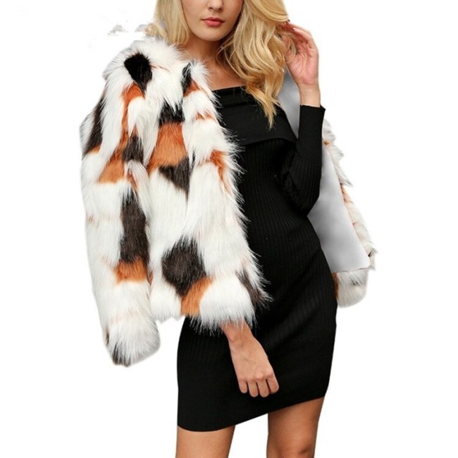 Winter Warm Mixed Faux Fur Coat Coats