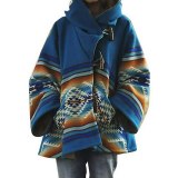 Autumn Winter Female  Print Hooded Jacket Coat Coats 8149510