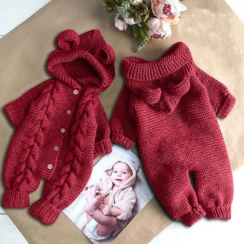 Newborn Infant Baby Girl Boy Winter Warm Sweater Coat Coats 0059610