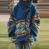 Autumn Winter Female  Print Hooded Jacket Coat Coats 8149510