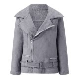 Autumn Winter Zipper Jackets Collar Coat Coats S0415