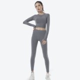 Woman Fitness Clothing Yoga Sport Long Sleeves Sportswears Tracksuits Yoga Set