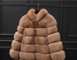 Warm Winter Faux Fox Fur Coat Coats 00326