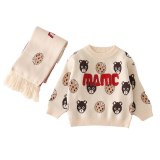 Winter Cartoon Bear Knitted Family Sweater Sweaters Outfit Outfits 20D4152