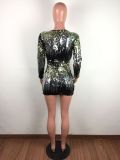 Adogirl Changing Color Sequins Dress Party Dresses  A314326