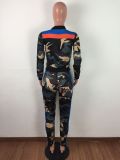 Women Camouflage Print Tracksuit Tracksuits A313569