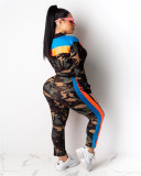 Women Camouflage Print Tracksuit Tracksuits A313569