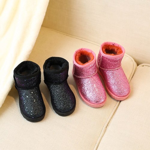 Winter Kids Girls Fashion Glitter Snow Boots Boot