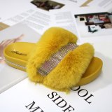 Women's Shoes Slippers Rhinestone Shoes Fashion Fur Slipper Slide Slides