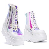 Female Boots Fashion Ladies Colorful Wedges 52025-FDL52