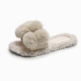Winter Women Pom Pom Warm Faux Fur Slipper Slippers 5126