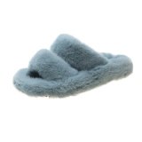 A7878-326 Winter Faux Fur Silpper Slippers