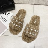 Fashion Winter Warm Faux Fur Slipper Slippers