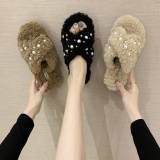 Winter Warm Faux Fur Slipper Slippers 3725