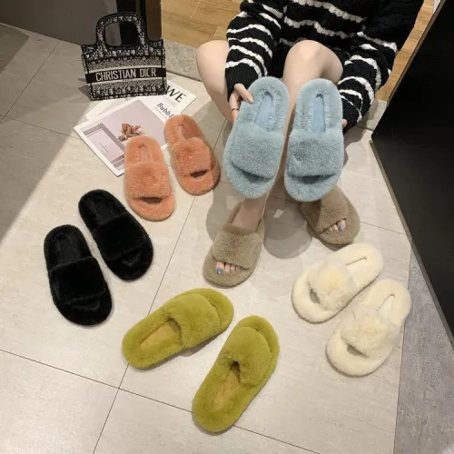 Winter Faux Fur Silpper Slippers 777756