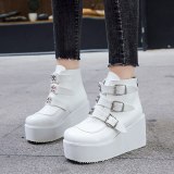 High Platform Ankle Boot PU Women Boots 00726