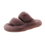 A7878-326 Winter Faux Fur Silpper Slippers