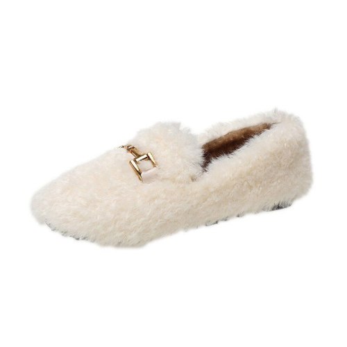 Faux Fur Leopard Warm Slippers