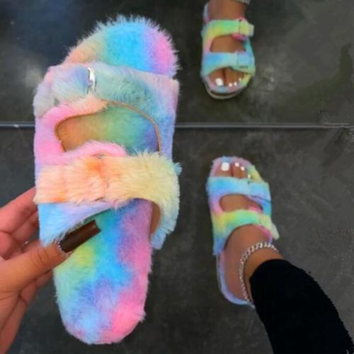 Hot Style Faux Fur Slippers