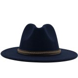 Wide Brim Simple Church Derby Top Hat Hats JX-11869