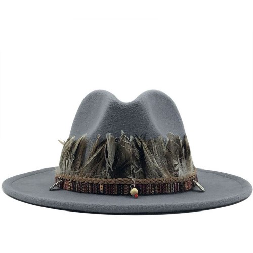New Women Men Wool Fedora Hat Hats JX-6688