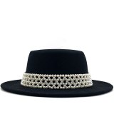 New Women pearl Wool Felt Hats Hats JX-10352