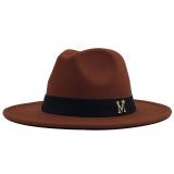 Imitation Woolen Fedoras Top Jazz Hat Hats JX-6633