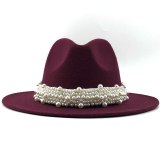 Wool Jazz Fedora Hats Formal Party Hats JX-33356