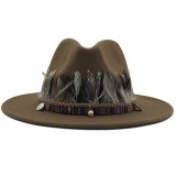New Women Men Wool Fedora Hat Hats JX-6688