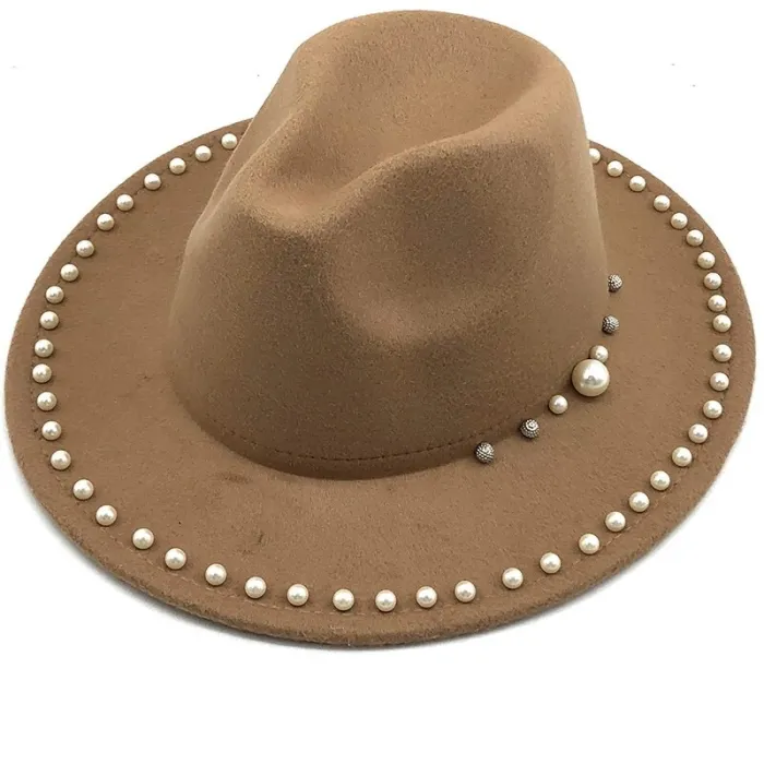 Women Men Wool Fedora Hat Jazz Hats JX-3102