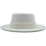 New Women pearl Wool Felt Hats Hats JX-10352