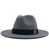 Imitation Woolen Fedoras Top Jazz Hat Hats JX-6633