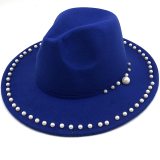 Women Men Wool Fedora Hat Jazz Hats JX-3102