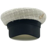 Autumn Winter Chain Wool Military Berets Hat Hats