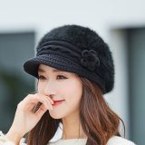 Winter Autumn Beret Hat Wool Knitted Hats 019153
